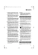 Preview for 127 page of Würth ASS 14-1/4" Translation Of The Original Operating Instructions