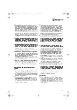 Preview for 134 page of Würth ASS 14-1/4" Translation Of The Original Operating Instructions