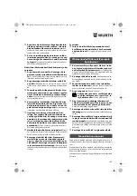 Preview for 142 page of Würth ASS 14-1/4" Translation Of The Original Operating Instructions