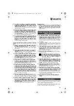 Preview for 148 page of Würth ASS 14-1/4" Translation Of The Original Operating Instructions