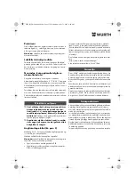 Preview for 152 page of Würth ASS 14-1/4" Translation Of The Original Operating Instructions