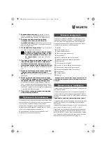 Preview for 163 page of Würth ASS 14-1/4" Translation Of The Original Operating Instructions