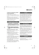 Preview for 167 page of Würth ASS 14-1/4" Translation Of The Original Operating Instructions