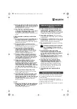 Preview for 170 page of Würth ASS 14-1/4" Translation Of The Original Operating Instructions