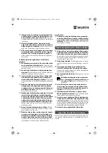 Preview for 177 page of Würth ASS 14-1/4" Translation Of The Original Operating Instructions