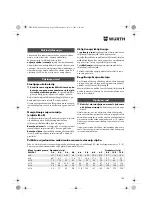 Preview for 180 page of Würth ASS 14-1/4" Translation Of The Original Operating Instructions