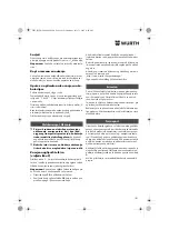 Preview for 181 page of Würth ASS 14-1/4" Translation Of The Original Operating Instructions