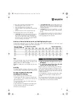 Предварительный просмотр 19 страницы Würth ASS 18-A EC Combi Translation Of The Original Operating Instructions