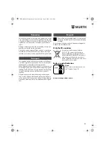 Предварительный просмотр 20 страницы Würth ASS 18-A EC Combi Translation Of The Original Operating Instructions