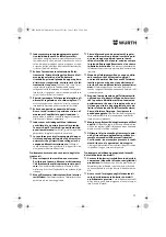 Предварительный просмотр 22 страницы Würth ASS 18-A EC Combi Translation Of The Original Operating Instructions