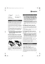 Предварительный просмотр 25 страницы Würth ASS 18-A EC Combi Translation Of The Original Operating Instructions