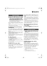 Предварительный просмотр 26 страницы Würth ASS 18-A EC Combi Translation Of The Original Operating Instructions