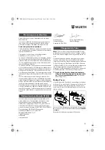 Предварительный просмотр 32 страницы Würth ASS 18-A EC Combi Translation Of The Original Operating Instructions