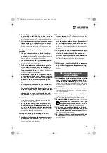 Предварительный просмотр 68 страницы Würth ASS 18-A EC Combi Translation Of The Original Operating Instructions