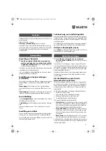 Предварительный просмотр 71 страницы Würth ASS 18-A EC Combi Translation Of The Original Operating Instructions