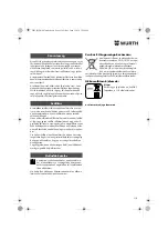 Предварительный просмотр 118 страницы Würth ASS 18-A EC Combi Translation Of The Original Operating Instructions