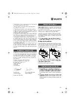 Предварительный просмотр 122 страницы Würth ASS 18-A EC Combi Translation Of The Original Operating Instructions