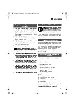 Предварительный просмотр 128 страницы Würth ASS 18-A EC Combi Translation Of The Original Operating Instructions