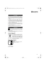 Предварительный просмотр 133 страницы Würth ASS 18-A EC Combi Translation Of The Original Operating Instructions