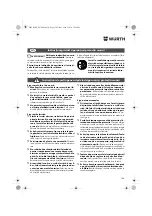 Предварительный просмотр 134 страницы Würth ASS 18-A EC Combi Translation Of The Original Operating Instructions