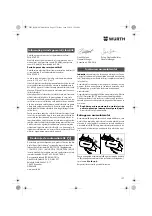 Предварительный просмотр 137 страницы Würth ASS 18-A EC Combi Translation Of The Original Operating Instructions