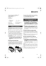 Предварительный просмотр 182 страницы Würth ASS 18-A EC Combi Translation Of The Original Operating Instructions