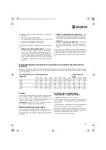 Предварительный просмотр 184 страницы Würth ASS 18-A EC Combi Translation Of The Original Operating Instructions