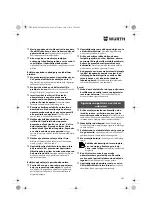 Предварительный просмотр 187 страницы Würth ASS 18-A EC Combi Translation Of The Original Operating Instructions