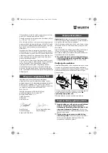 Предварительный просмотр 189 страницы Würth ASS 18-A EC Combi Translation Of The Original Operating Instructions