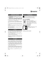 Предварительный просмотр 199 страницы Würth ASS 18-A EC Combi Translation Of The Original Operating Instructions