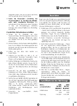 Предварительный просмотр 21 страницы Würth AWS 18-115 P COMPACT Translation Of The Original Operating Instructions