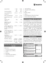 Предварительный просмотр 22 страницы Würth AWS 18-115 P COMPACT Translation Of The Original Operating Instructions