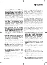 Предварительный просмотр 29 страницы Würth AWS 18-115 P COMPACT Translation Of The Original Operating Instructions