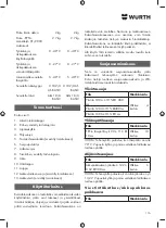 Предварительный просмотр 116 страницы Würth AWS 18-115 P COMPACT Translation Of The Original Operating Instructions