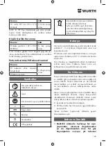 Предварительный просмотр 148 страницы Würth AWS 18-115 P COMPACT Translation Of The Original Operating Instructions