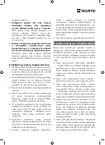 Предварительный просмотр 157 страницы Würth AWS 18-115 P COMPACT Translation Of The Original Operating Instructions