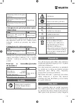 Предварительный просмотр 159 страницы Würth AWS 18-115 P COMPACT Translation Of The Original Operating Instructions