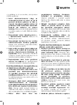 Предварительный просмотр 249 страницы Würth AWS 18-115 P COMPACT Translation Of The Original Operating Instructions