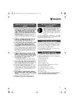 Предварительный просмотр 18 страницы Würth BM 10-E COMPACT Operating Instructions Manual