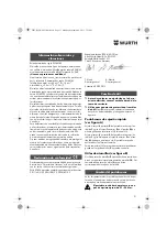 Предварительный просмотр 31 страницы Würth BM 10-E COMPACT Operating Instructions Manual