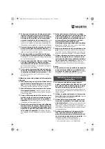 Предварительный просмотр 35 страницы Würth BM 10-E COMPACT Operating Instructions Manual