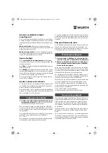 Предварительный просмотр 38 страницы Würth BM 10-E COMPACT Operating Instructions Manual