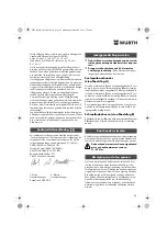 Предварительный просмотр 43 страницы Würth BM 10-E COMPACT Operating Instructions Manual