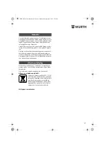 Предварительный просмотр 45 страницы Würth BM 10-E COMPACT Operating Instructions Manual