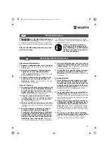 Предварительный просмотр 46 страницы Würth BM 10-E COMPACT Operating Instructions Manual