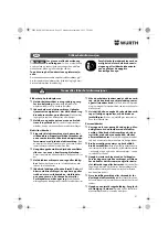 Предварительный просмотр 51 страницы Würth BM 10-E COMPACT Operating Instructions Manual