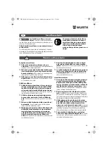 Предварительный просмотр 56 страницы Würth BM 10-E COMPACT Operating Instructions Manual