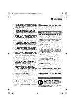 Предварительный просмотр 57 страницы Würth BM 10-E COMPACT Operating Instructions Manual