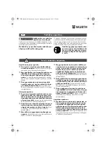 Предварительный просмотр 66 страницы Würth BM 10-E COMPACT Operating Instructions Manual