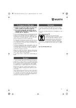 Предварительный просмотр 71 страницы Würth BM 10-E COMPACT Operating Instructions Manual